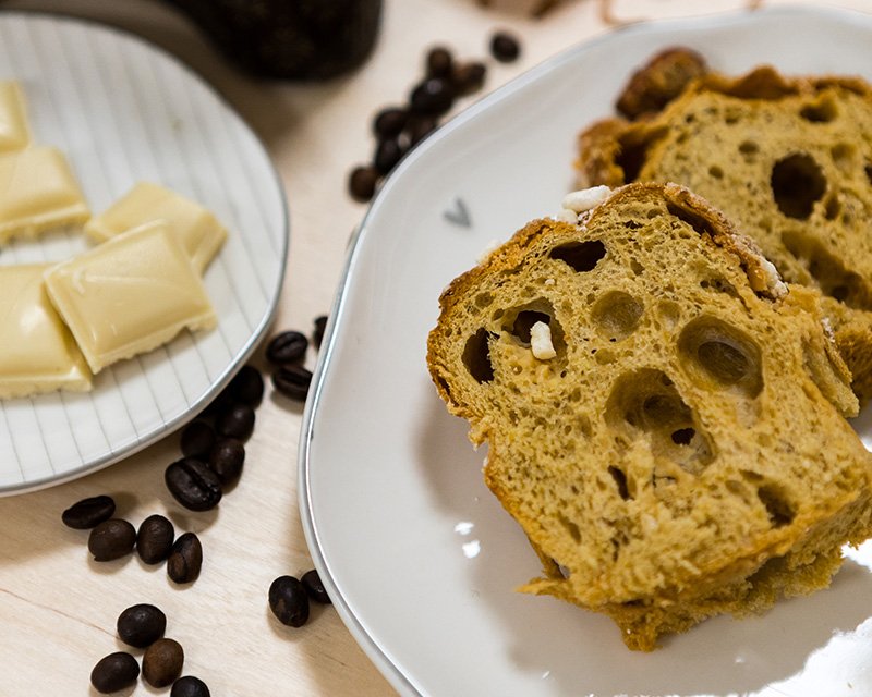 Colomba Caffè e Cioccolato Bianco