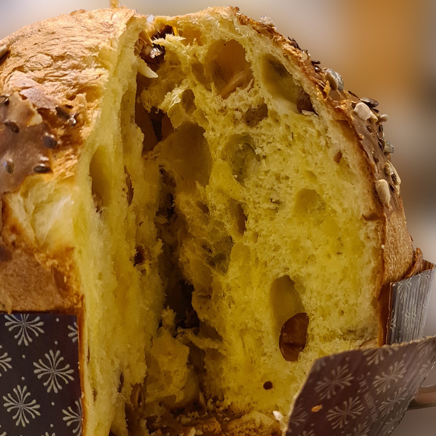 Panettone salato Pandilò tagliato